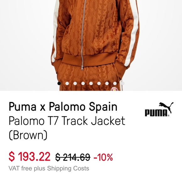 Puma  Palomo X T 7 - Copper Textured Jacket - Picture 2 of 11